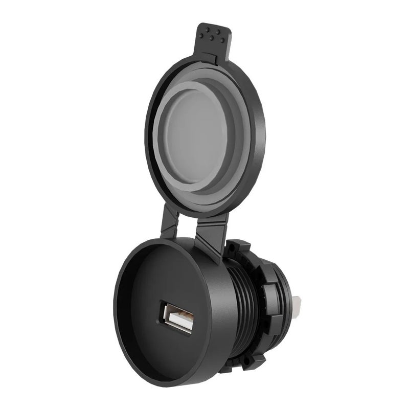 Bluejw Dual USB QC 3.0 Car Charger Socket, 12V/24V Automobile Power Outlet Adapter Panel for Car Boat RV ATV UTV Phone Charging - Image 1